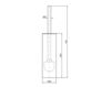 Схема Щетка для туалета Zucchetti Kos Savoy Accessori ZAD355 Минимализм / Хай-тек