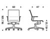 Схема Кресло ICF Office 2015 3695733 F26 Современный / Скандинавский / Модерн