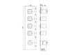 Схема Смеситель термостатический Fima - Carlo Frattini Zeta F3513X4CR Минимализм / Хай-тек