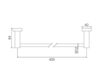 Схема Держатель для полотенец Fima - Carlo Frattini Rotola F6000/40CR Минимализм / Хай-тек
