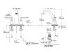 Схема Смеситель для раковины Alteo Kohler 2015 K-45100-4-2BZ Современный / Скандинавский / Модерн