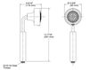 Схема Лейка душевая Purist Kohler 2015 K-978-BN Современный / Скандинавский / Модерн