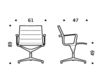 Схема Кресло ICF Office 2015 1960082 434 Современный / Скандинавский / Модерн