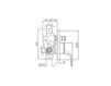 Схема Смеситель настенный Zucchetti Kos Flat ZX9112 Минимализм / Хай-тек