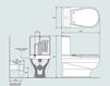 Схема Унитаз напольный NEW SEAT MONOBLOC Watergame Company 2015 WC903F2 WC999F3+WCD004F2 Классический / Исторический / Английский