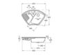 Схема Раковина накладная ARENA CORNER Villeroy & Boch Kitchen 6729 01 KR Современный / Скандинавский / Модерн