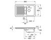 Схема Раковина накладная CONDOR 50 Villeroy & Boch Arena Corner 6732 01 i4 Современный / Скандинавский / Модерн