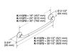 Схема Держатель для полотенец Forté Kohler 2015 K-11370-BN Современный / Скандинавский / Модерн