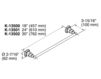 Схема Держатель для полотенец Kelston Kohler 2015 K-13500-CP Современный / Скандинавский / Модерн