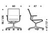 Схема Кресло ICF Office 2015 3695819 915 Современный / Скандинавский / Модерн