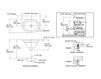 Схема Раковина встраиваемая Serif Kohler 2015 K-2824-G9 Современный / Скандинавский / Модерн