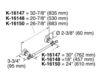 Схема Держатель для полотенец Revival Kohler 2015 K-16147-BV Современный / Скандинавский / Модерн