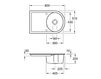 Схема Раковина накладная LAGORPURE 45 Villeroy & Boch Kitchen 3302 02 TR Современный / Скандинавский / Модерн