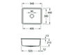 Схема Раковина встраиваемая SUBWAY 60 SU Villeroy & Boch Kitchen 3310 02 i2 Современный / Скандинавский / Модерн