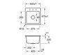 Схема Раковина встраиваемая SUBWAY XS FLAT Villeroy & Boch Kitchen 6781 1F KR Современный / Скандинавский / Модерн