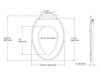 Схема Крышка для унитаза Reveal Quiet-Close Kohler 2015 K-4008-G9 Современный / Скандинавский / Модерн