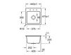 Схема Раковина встраиваемая SUBWAY XS FLAT Villeroy & Boch Kitchen 6781 2F J0 Современный / Скандинавский / Модерн
