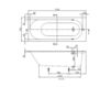 Схема Ванна Oberon Villeroy & Boch Bathroom and Wellness BQ177OBE2V-01 Современный / Скандинавский / Модерн