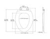 Схема Крышка для унитаза Bancroft Quick-Release Kohler 2015 K-4659-G9 Современный / Скандинавский / Модерн