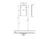 Схема Зеркало FRAME TO FRAME Villeroy & Boch Bathroom and Wellness A382 V0 Современный / Скандинавский / Модерн