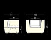 Схема Кресло для террасы BIG CUT ARMCHAIR Plust LIGHTS 8279 A4182 Минимализм / Хай-тек