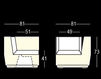 Схема Кресло для террасы BIG CUT CORNER Plust LIGHTS 8281 A4182+BLUE Минимализм / Хай-тек