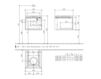 Схема Тумба под раковину LEGATO Villeroy & Boch Bathroom and Wellness B100 00 Современный / Скандинавский / Модерн