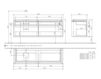 Схема Тумба под раковину LEGATO Villeroy & Boch Bathroom and Wellness B137 00 Современный / Скандинавский / Модерн