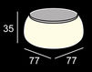 Схема Столик журнальный T BALL Plust LIGHTS 8248 A4182+GREEN Минимализм / Хай-тек