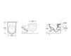 Схема Унитаз подвесной OMNIA ARCHITECTURA Villeroy & Boch Bathroom and Wellness 5684 10 Современный / Скандинавский / Модерн