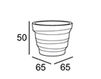 Схема Кашпо REBELOT Plust POTS 6233 C2 Минимализм / Хай-тек