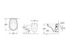 Схема Унитаз подвесной OMNIA CLASSIC Villeroy & Boch Bathroom and Wellness 7667 10 Современный / Скандинавский / Модерн
