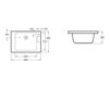 Схема Раковина накладная O.NOVO Villeroy & Boch Bathroom and Wellness 6922 10 Современный / Скандинавский / Модерн