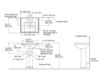 Схема Раковина с пьедесталом Tresham Kohler 2015 K-2844-4-K4 Современный / Скандинавский / Модерн