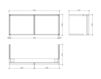 Схема Тумба PURE STONE Villeroy & Boch Bathroom and Wellness 9584 00 00 Современный / Скандинавский / Модерн