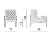 Схема Кресло Piola Capitone Vittoria Frigerio by Frigerio Poltrone e Divani 2015 VF13409 Ар-деко / Ар-нуво / Американский