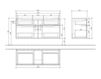 Схема Тумба под раковину SUBWAY 2.0 Villeroy & Boch Bathroom and Wellness A916 00 Современный / Скандинавский / Модерн