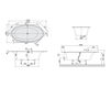 Схема Ванна CETUS Duo Villeroy & Boch Bathroom and Wellness UBQ 210 CEU 6V-XX Современный / Скандинавский / Модерн