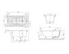 Схема Ванна COLORADO Villeroy & Boch Bathroom and Wellness UBA 160 DOD 2V-XX Современный / Скандинавский / Модерн