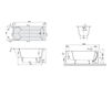 Схема Ванна PAVIA Villeroy & Boch Bathroom and Wellness UBQ 160 PAV 2V-XX Современный / Скандинавский / Модерн