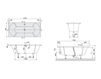 Схема Ванна PAVIA Villeroy & Boch Bathroom and Wellness UBQ 170 PAV 2V-XX Современный / Скандинавский / Модерн