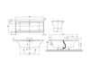 Схема Ванна SQUARO EDGE 12 Villeroy & Boch Bathroom and Wellness UBQ 180 SQE 7PDT1V-01 Современный / Скандинавский / Модерн