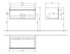 Схема Тумба под раковину VENTICELLO Villeroy & Boch Bathroom and Wellness A935 02 Современный / Скандинавский / Модерн