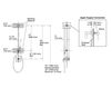 Схема Душевая штанга HydroRail Kohler 2015 K-45903-2BZ Современный / Скандинавский / Модерн