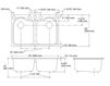 Схема Раковина встраиваемая Hartland Kohler 2015 K-5818-5U-20 Современный / Скандинавский / Модерн