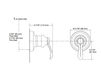 Схема Смеситель термостатический Forté Kohler 2015 K-T10359-4-BN Современный / Скандинавский / Модерн