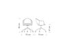 Схема Кресло AGATHA Metalmobil Light_Collection_2015 048-5R A1+PURPLE Современный / Скандинавский / Модерн
