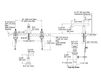 Схема Смеситель для раковины Purist Kohler 2015 K-14410-4-SN Современный / Скандинавский / Модерн