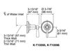 Схема Вентиль Bancroft Kohler 2015 K-T10595-4-CP Современный / Скандинавский / Модерн