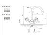 Схема Смеситель для раковины Volevatch Bistrot B/B3-00-E3 Классический / Исторический / Английский